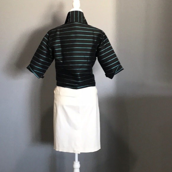 Imported Silk Shantung Crop Top tie in Front. - Picture 2 of 3